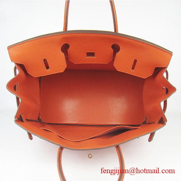Hermes Birkin 40cm Togo Bag Orange 6099
